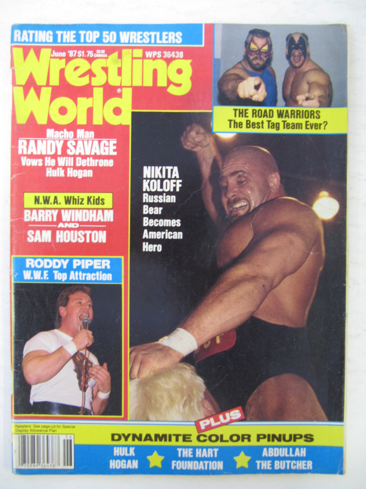 Wrestling World June 1987 Magazine PWcatalog