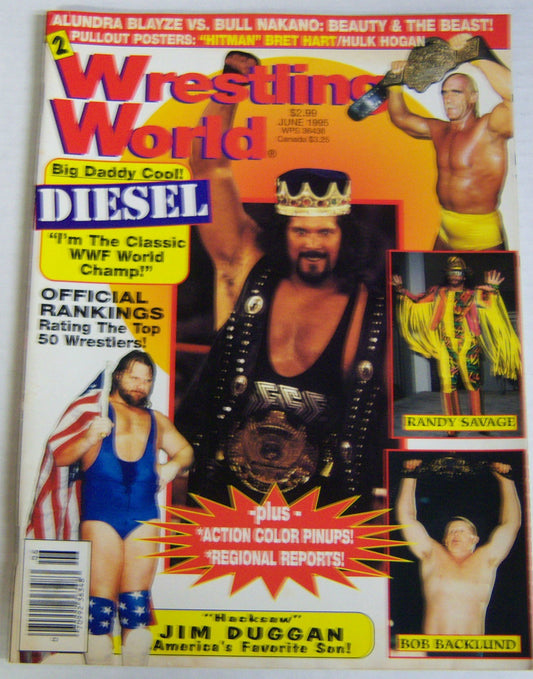 Wrestling World June 1995 Magazine PWcatalog