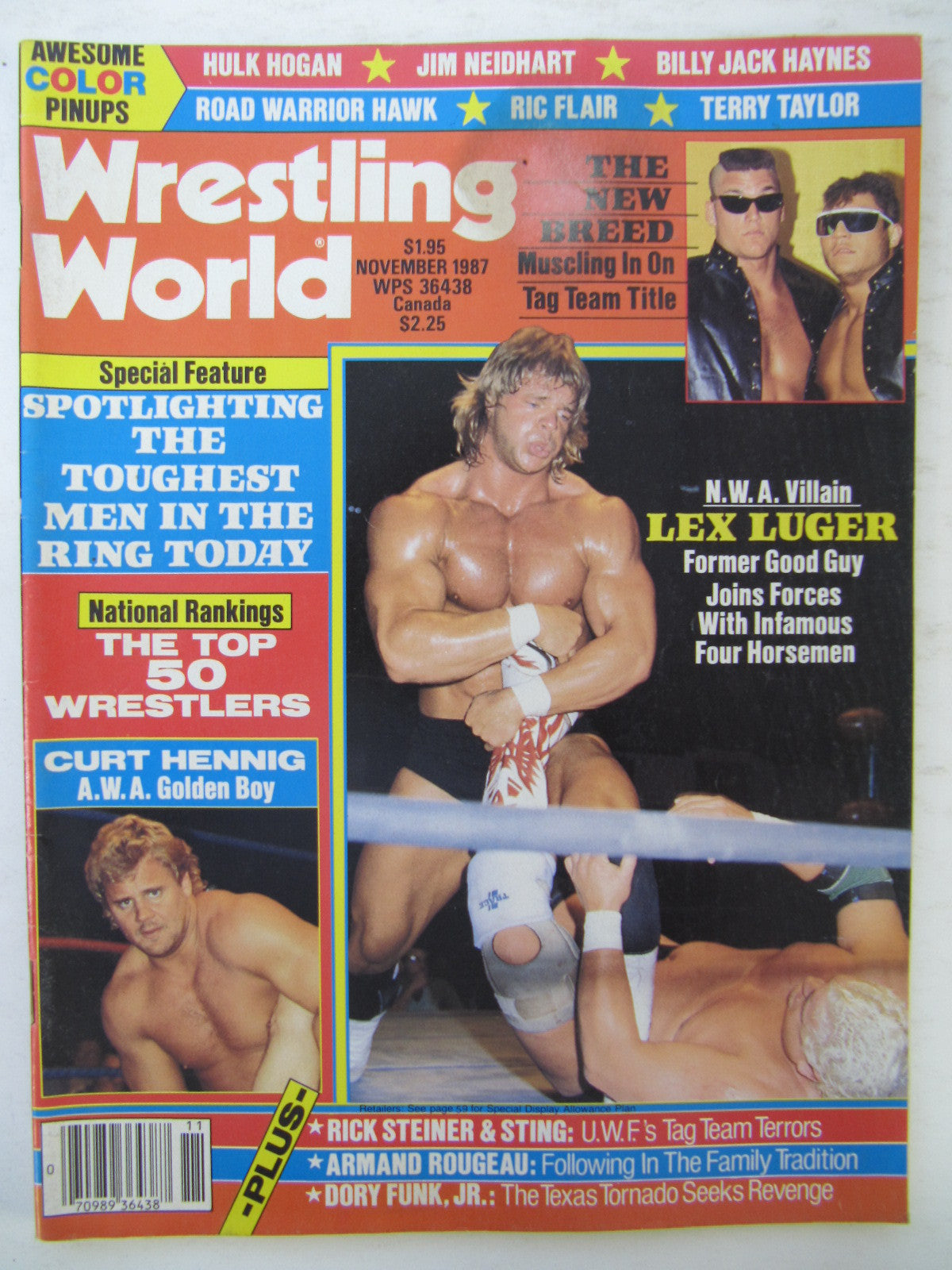 Wrestling World November 1987 Magazine PWcatalog