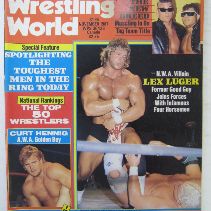 Wrestling World November 1987 Magazine PWcatalog