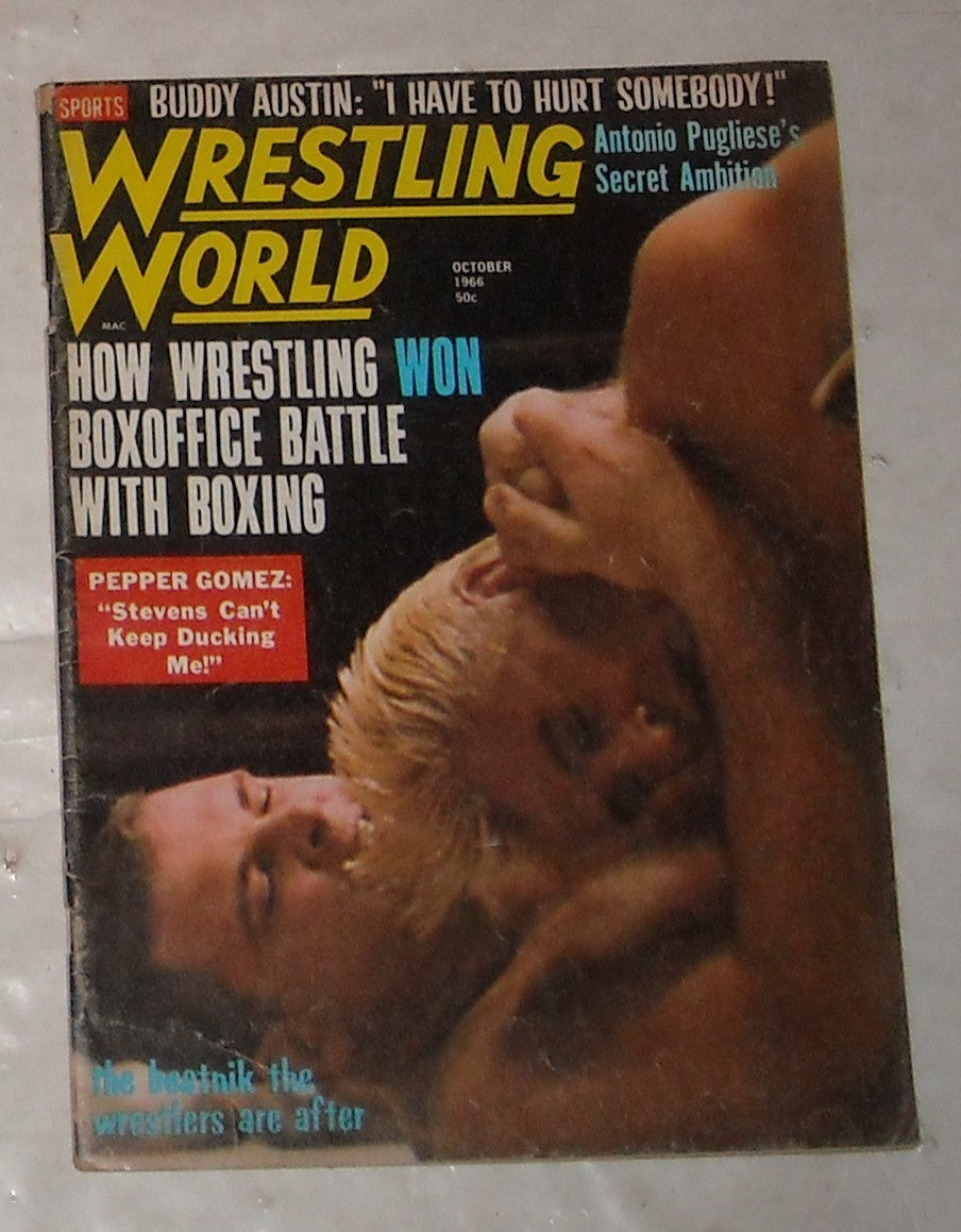 Wrestling World October 1966 Magazine PWcatalog