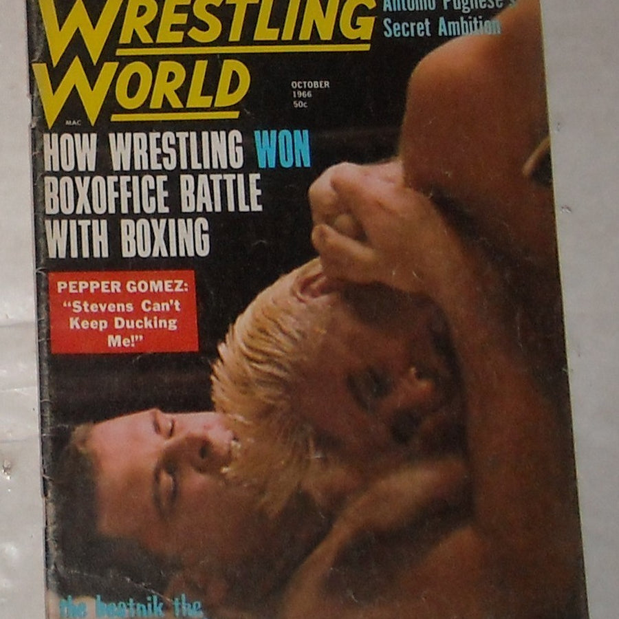 Wrestling World October 1966 Magazine PWcatalog