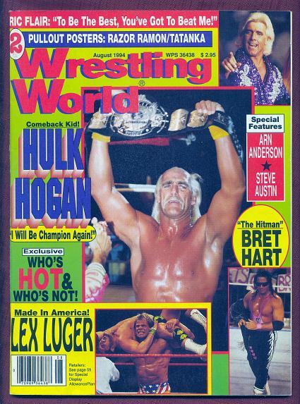 Wrestling World August 1994 Magazine PWcatalog