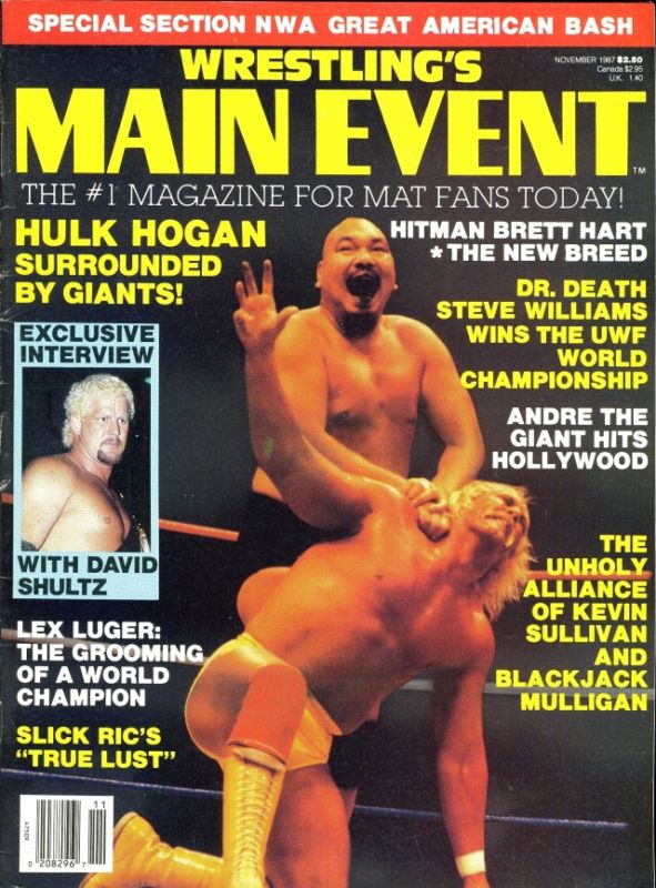 Wrestling's Main Event November 1987 Magazine PWcatalog