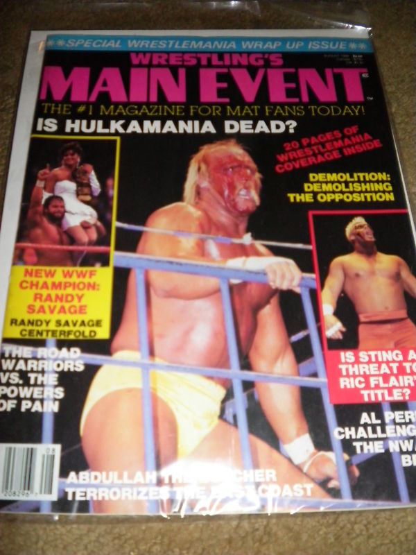 Wrestlings Main Event August 1988 Magazine PWcatalog