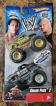 Hot Wheels Smack Pack Steve Austin The Rock Toys R Us exclusive