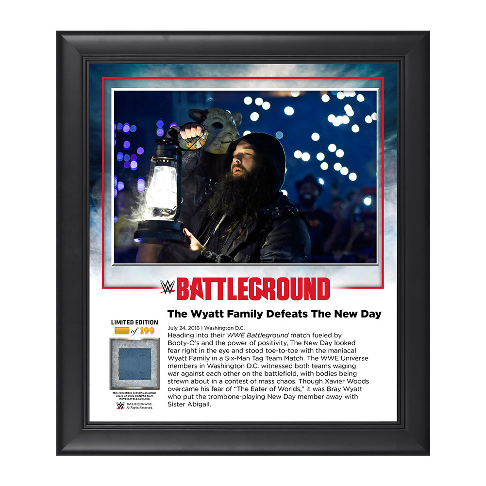 Wyatt Family Battleground 2016 15 x 17 Commemorative Framed Plaque w Ring Canvas Pwcatalog