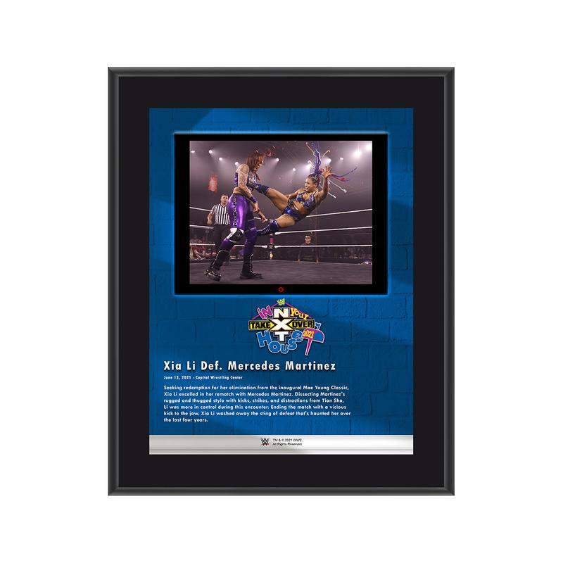 Xia Li NXT TakeOver In Your House 2021 10x13 Commemorative Plaque Pwcatalog