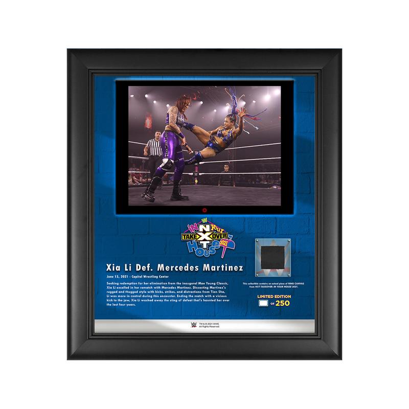 Xia Li NXT TakeOver In Your House 2021 15x17 Commemorative Plaque Pwcatalog