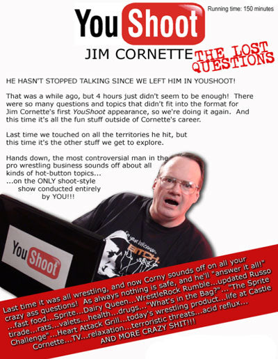YouShoot with Jim Cornette 2 The Lost Questions DVDs & Videos PWcatalog