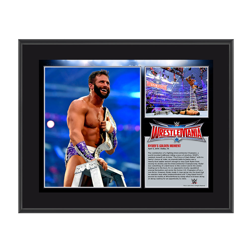 Zack Ryder WrestleMania 32 10 x 13 Photo Collage Plaque Pwcatalog