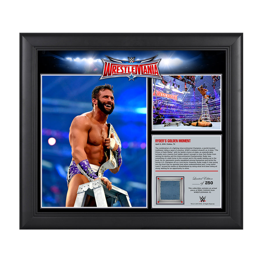 Zack Ryder WrestleMania 32 15 x 17 Framed Ring Canvas Photo Collage Pwcatalog