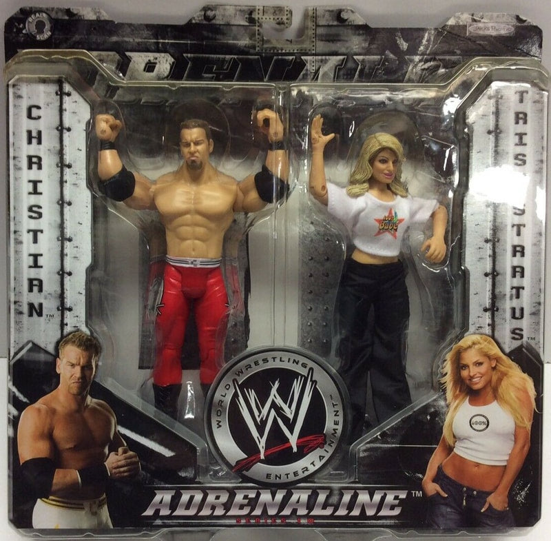 WWE Jakks Pacific Adrenaline 10 Christian & Trish Stratus