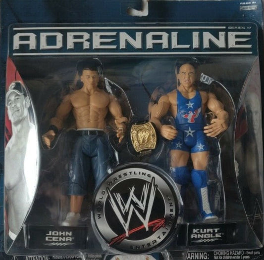 WWE Jakks Pacific Adrenaline 17 John Cena & Kurt Angle