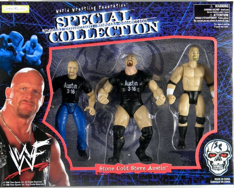 1998 WWF Jakks Pacific Special Collection Box Set: Stone Cold Steve Austin [Exclusive] Action & Toy Figures PWcatalog