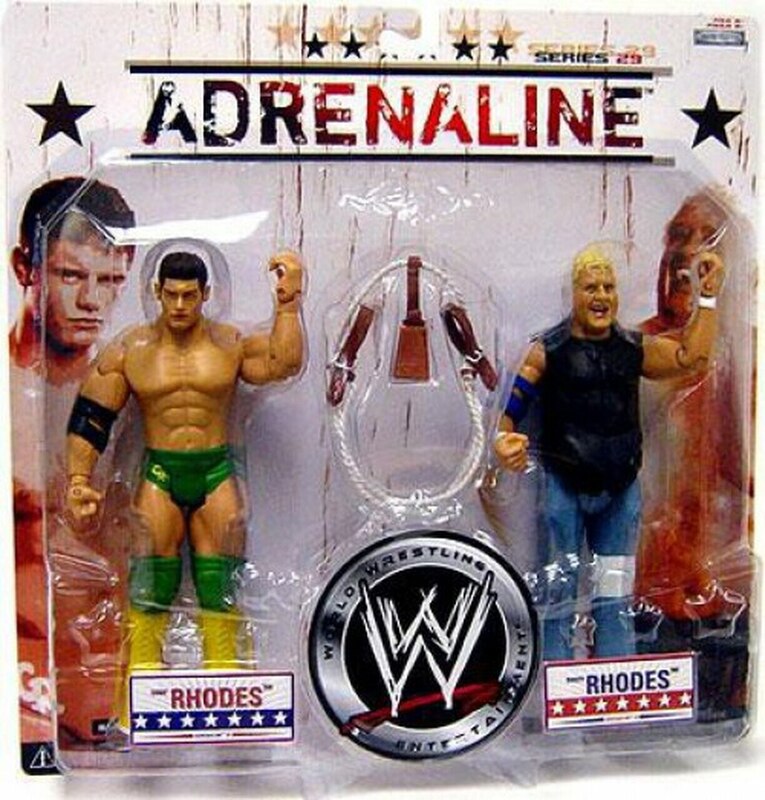 WWE Jakks Pacific Adrenaline 29 Cody Rhodes & Dusty Rhodes Action & Toy Figures PWcatalog