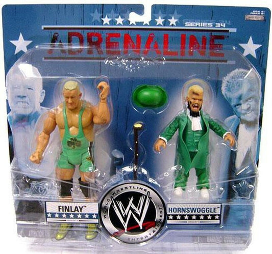 WWE Jakks Pacific Adrenaline 34 Finlay & Hornswoggle