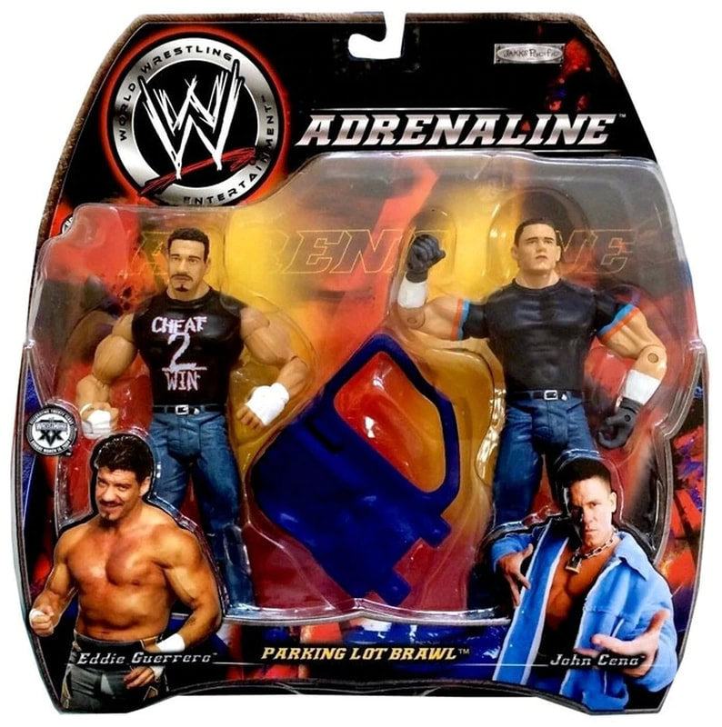 WWE Jakks Pacific Adrenaline 5 Parking Lot Brawl: Eddie Guerrero & John Cena