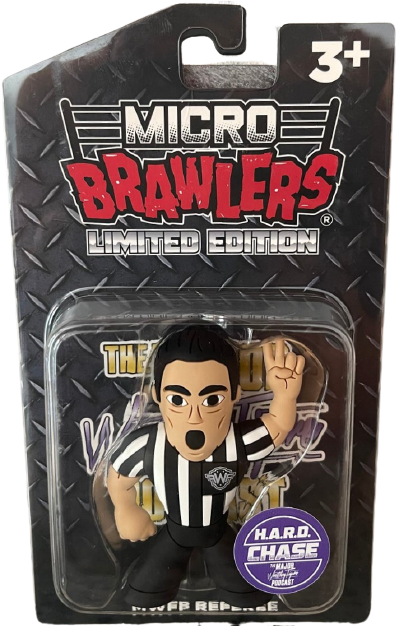 2021 Major Wrestling Figure Podcast Micro Brawlers MWFP Referee [Chase] Action & Toy Figures PWcatalog
