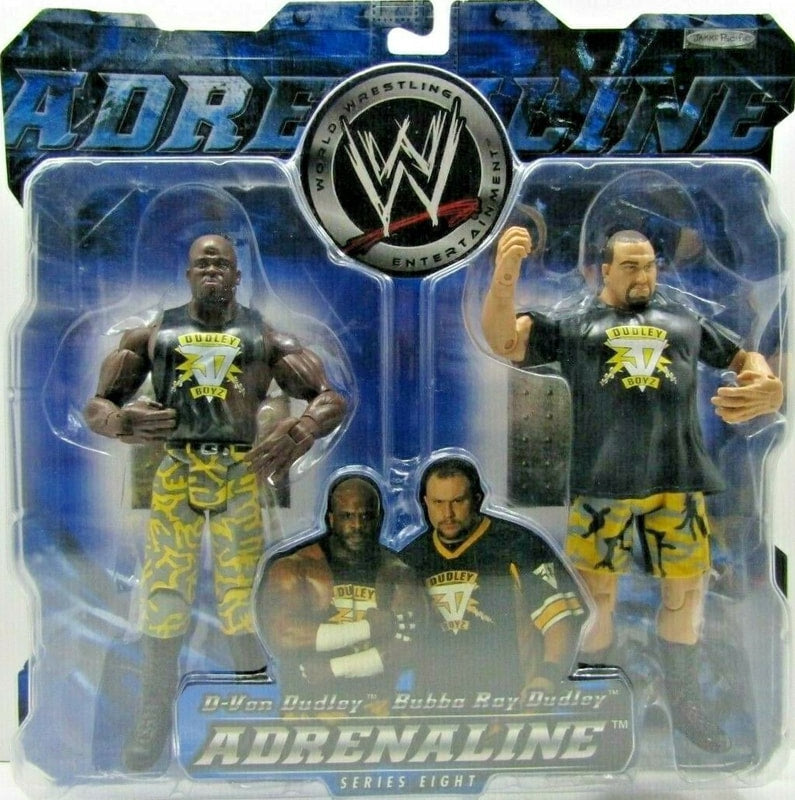 WWE Jakks Pacific Adrenaline 8 D'Von Dudley & Bubba Ray Dudley Action & Toy Figures PWcatalog