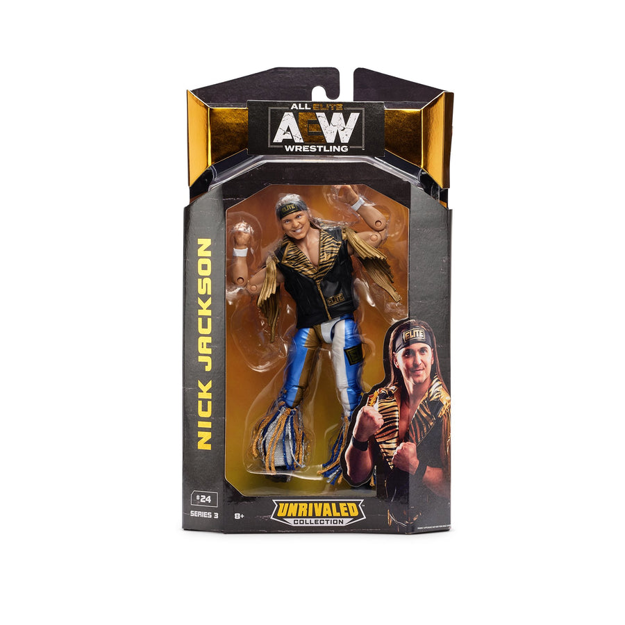 AEW Jazwares Unrivaled Collection 3 #24 Nick Jackson Action & Toy Figures PWcatalog