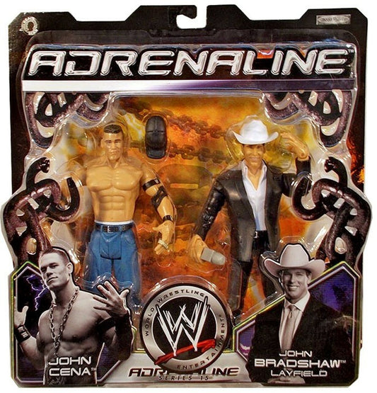 WWE Jakks Pacific Adrenaline 15 John Cena & John Bradshaw Layfield