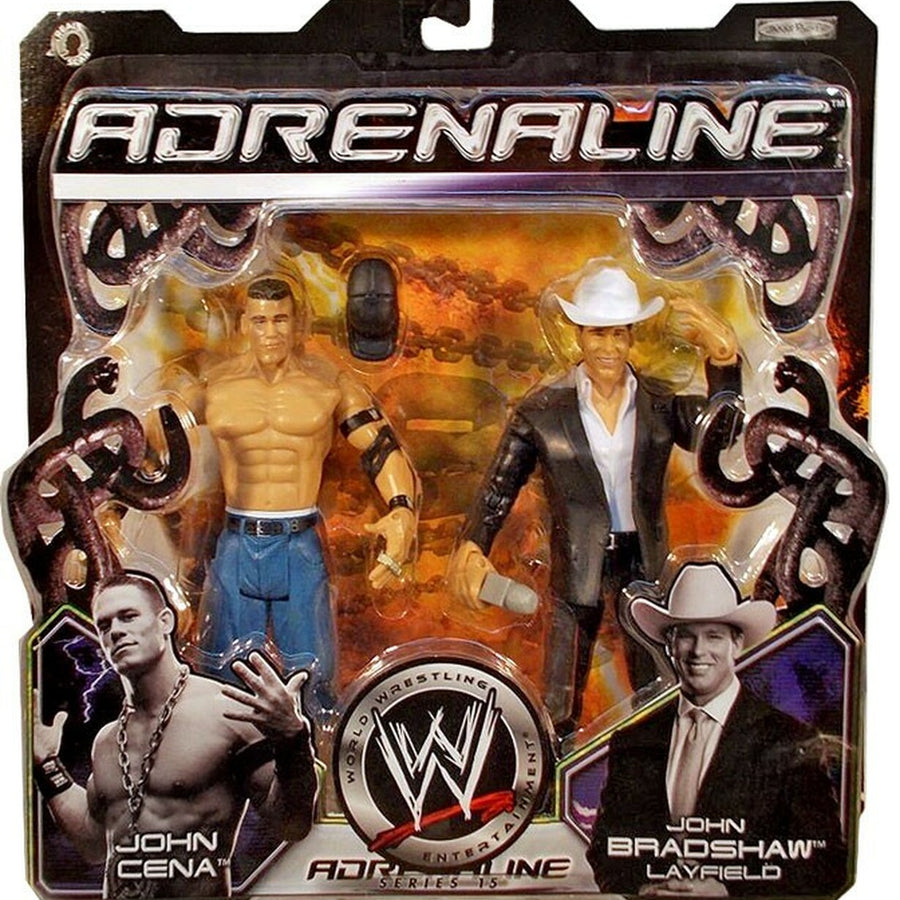 WWE Jakks Pacific Adrenaline 15 John Cena & John Bradshaw Layfield Action & Toy Figures PWcatalog