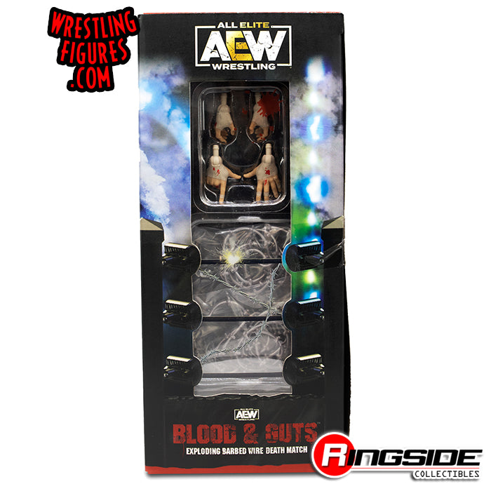 AEW Jazwares Unrivaled Collection Exclusive "Blood & Guts: Exploding Barbed Wire Deathmatch": Jon Moxley & Kenny Omega