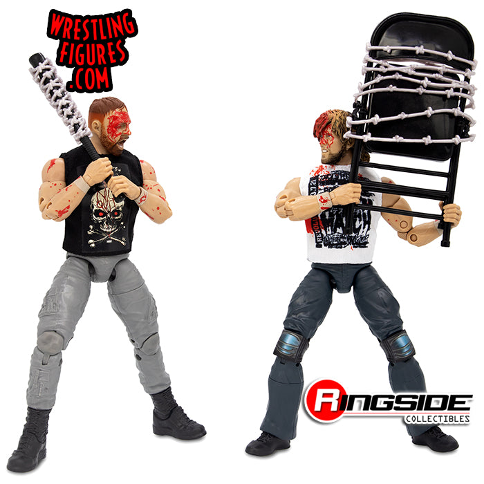 AEW Jazwares Unrivaled Collection Exclusive "Blood & Guts: Exploding Barbed Wire Deathmatch": Jon Moxley & Kenny Omega