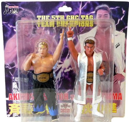Pro-Wrestling NOAH Mogura House Multipack: Akitoshi Saitoh [With Black & Blue Pants] & Jun Akiyama Action & Toy Figures PWcatalog