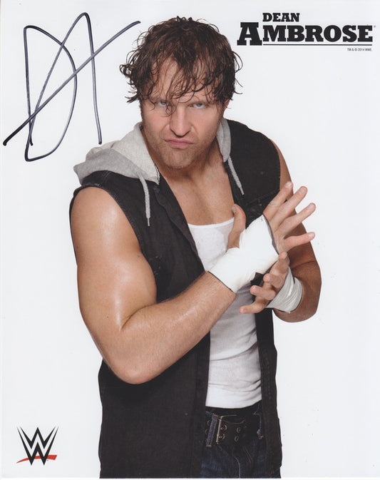 2014 Dean Ambrose (signed) WWE Promo Photo