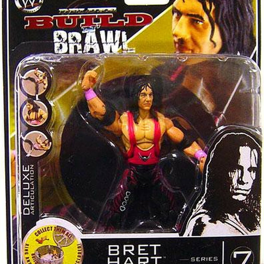 WWE Jakks Pacific Deluxe Build 'N' Brawl 7 Bret Hart Action & Toy Figures PWcatalog