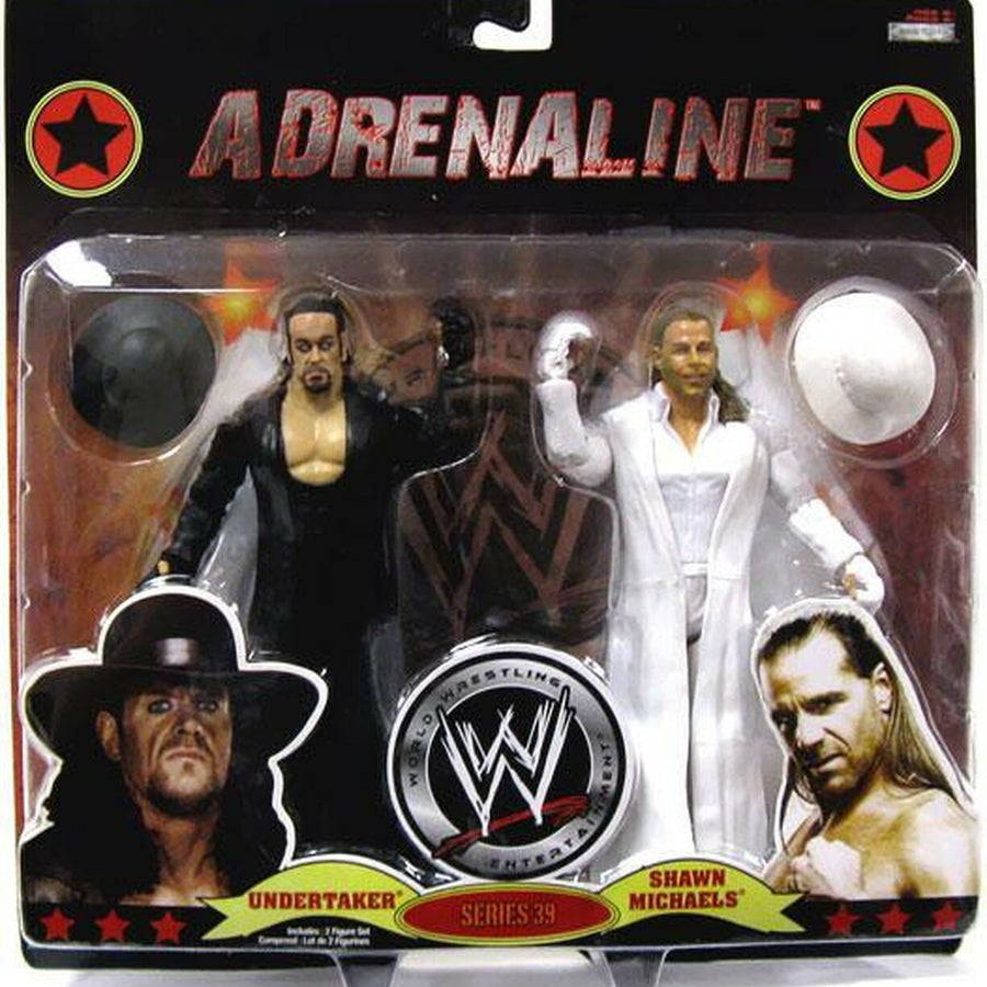 WWE Jakks Pacific Adrenaline 39 Undertaker & Shawn Michaels Action & Toy Figures PWcatalog