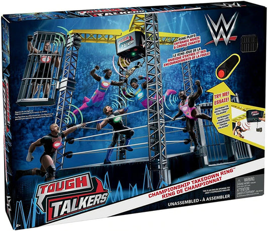 WWE Mattel Tough Talkers Wrestling Rings & Playsets: Championship Takedown Ring