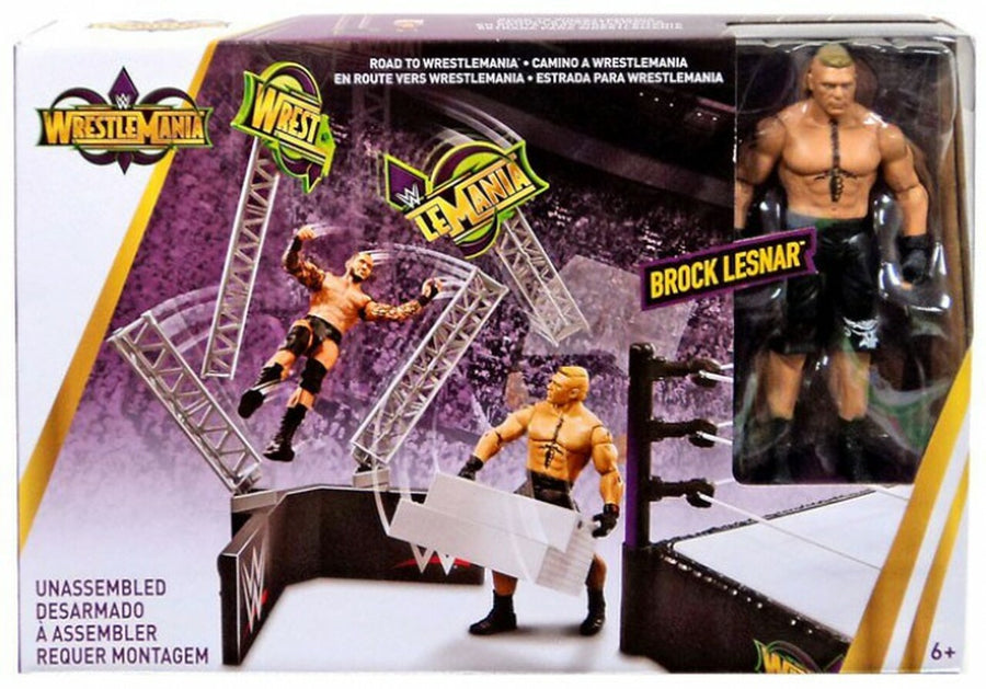 WWE Mattel WrestleMania 34 Road to WrestleMania Playset [With Brock Lesnar] Action & Toy Figures PWcatalog