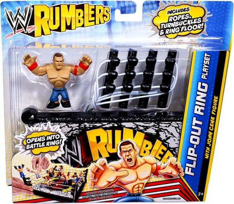 WWE Mattel Rumblers 2 Flip-Out Ring [With John Cena]