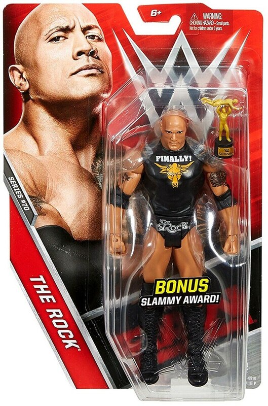 WWE Mattel Basic Series 70 The Rock [Chase] Action & Toy Figures PWcatalog