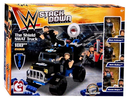 WWE Bridge Direct StackDown 3 The Shield SWAT Truck