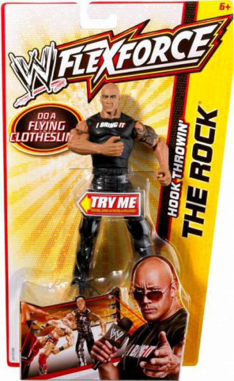 WWE Mattel Flex Force 3 Hook Throwin' The Rock