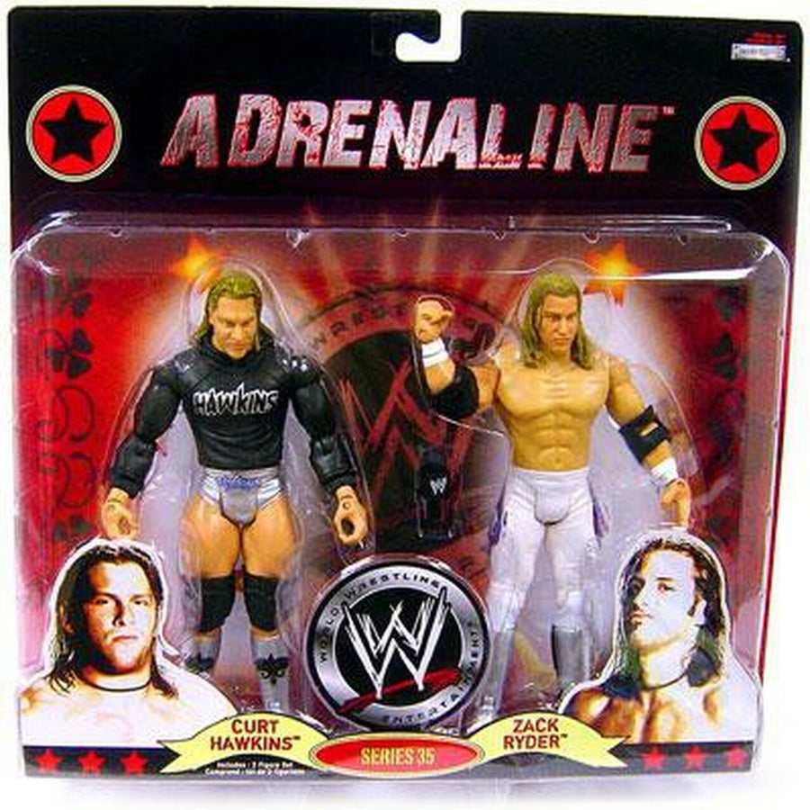 WWE Jakks Pacific Adrenaline 35 Curt Hawkins & Zack Ryder Action & Toy Figures PWcatalog