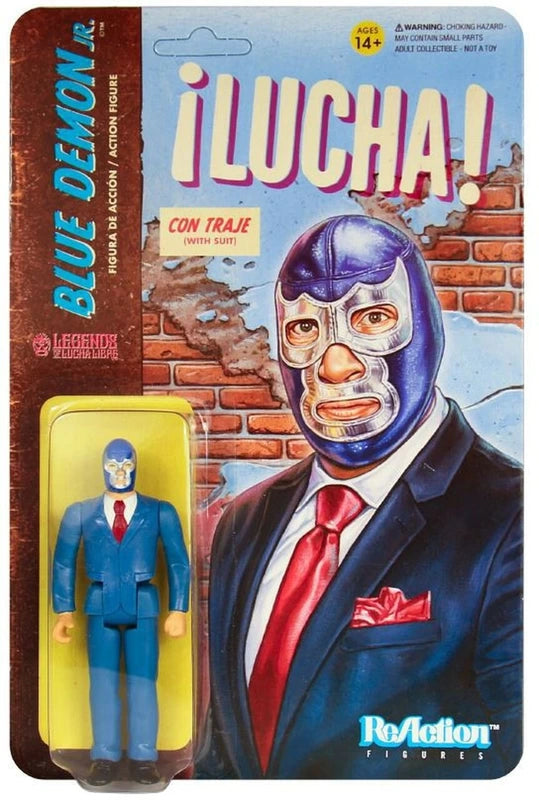 Super7 Legends of Lucha Libre ReAction Blue Demon Jr. [With Suit] Action & Toy Figures PWcatalog