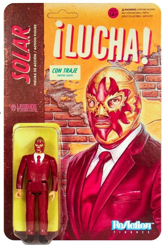 Super7 Legends of Lucha Libre ReAction Solar [With Suit] Action & Toy Figures PWcatalog