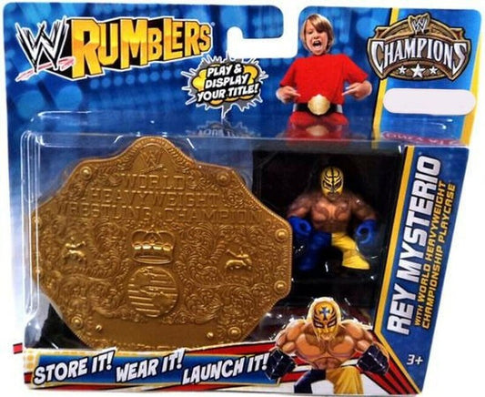 WWE Mattel Rumblers 2 Rey Mysterio [With World Heavyweight Championship Playcase, Exclusive]