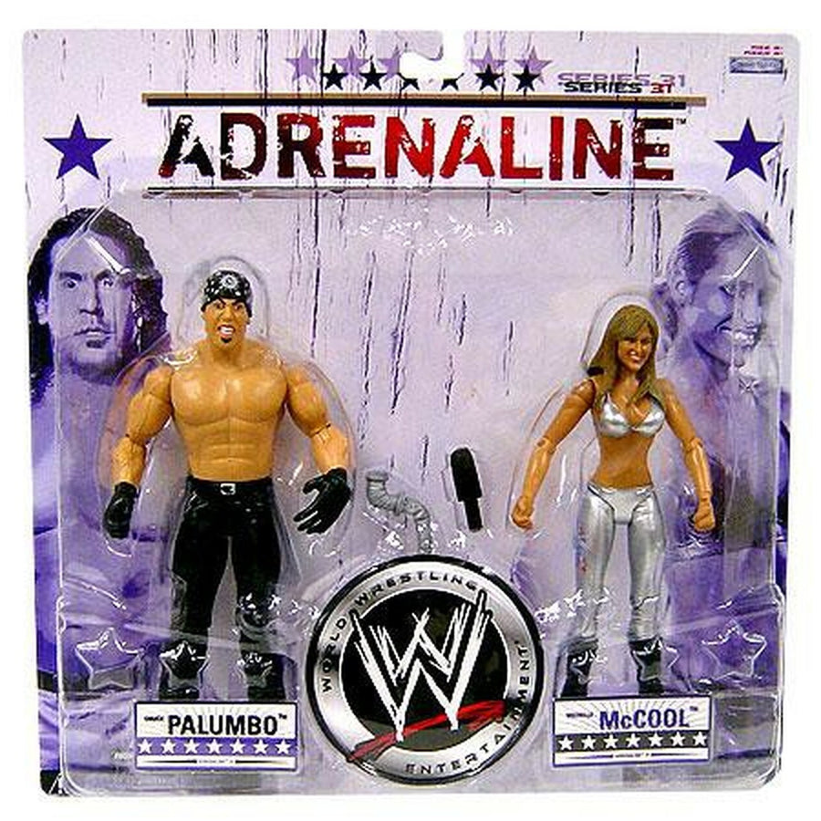 WWE Jakks Pacific Adrenaline 31 Chuck Palumbo & Michelle McCool Action & Toy Figures PWcatalog