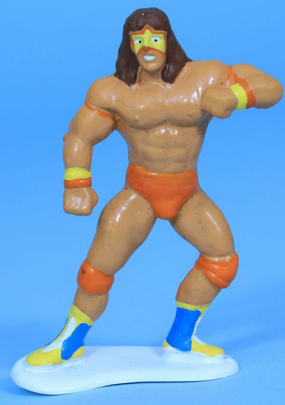 WWF Applause Mini Figures Ultimate Warrior [With Orange Trunks] Action & Toy Figures PWcatalog
