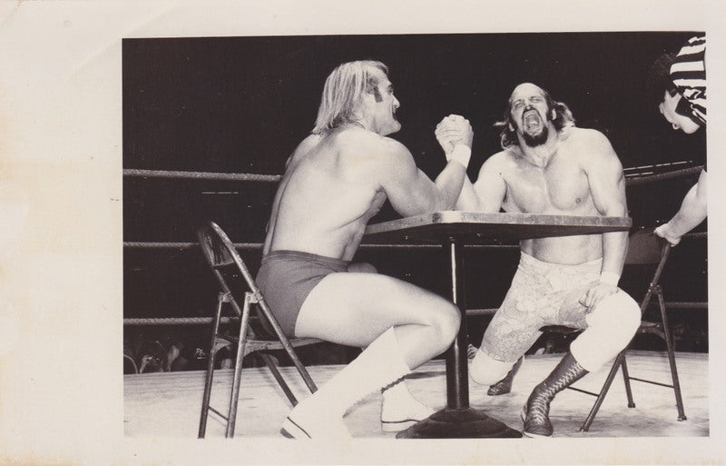 1980s AWA Hulk Hogan vs. Jesse Ventura Vintage 5x8 Promo Photo