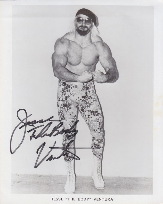 1980's AWA Jesse Ventura (signed) Promo Photo PWcatalog