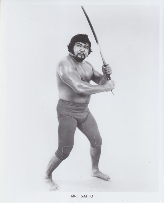 1980s AWA Mr. Saito Promo Photo