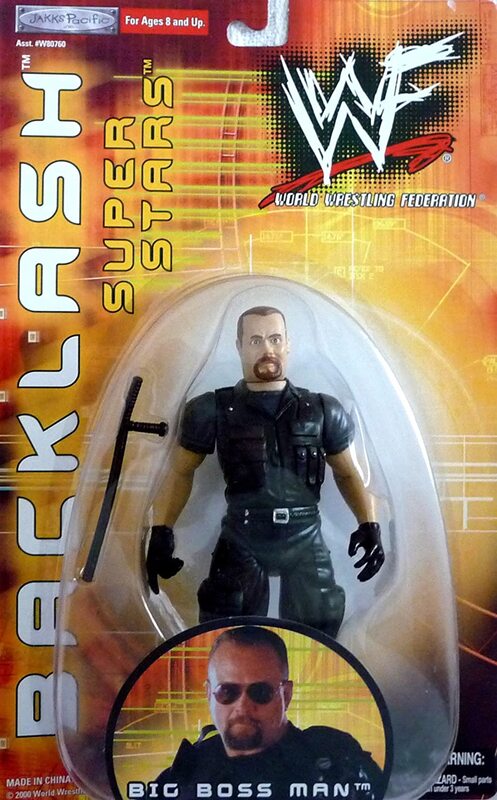 2000 WWF Jakks Pacific Backlash Series 1 Big Boss Man [Exclusive] Action & Toy Figures PWcatalog