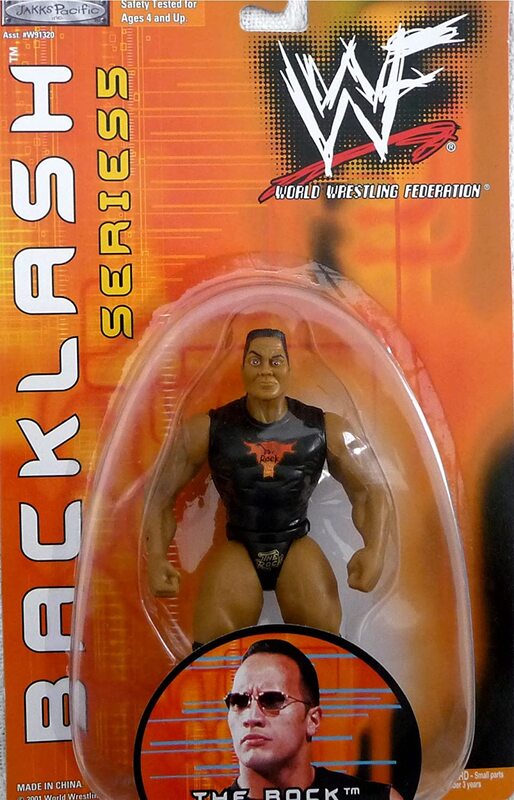 2001 WWF Jakks Pacific Backlash Series 5 The Rock [Exclusive] Action & Toy Figures PWcatalog